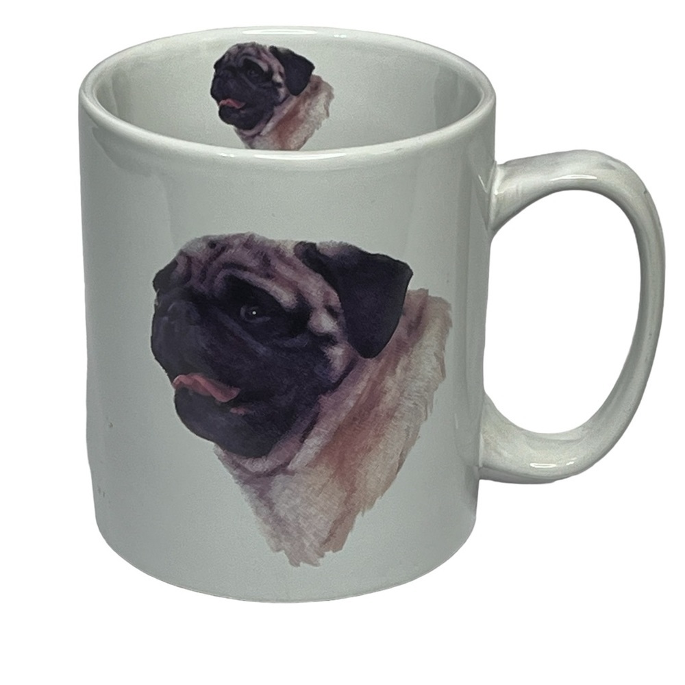 Bow Wow Meows Pug Ceramic Coffee Cup‎ Mug Pug Attributes